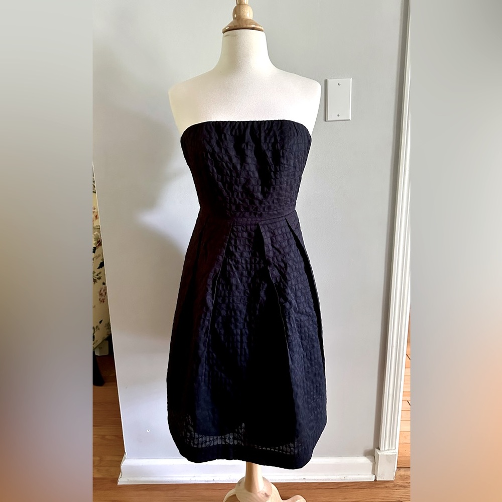 J. Crew Factory strapless little black dress. NWT. Size 0